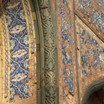 Zoom in on the beautiful tilework of one of the tombs of the Bahmani kings at Bidar, India