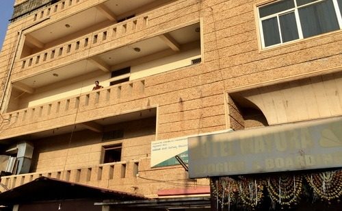 Facade of the Hotel Mayura in Bidar, India